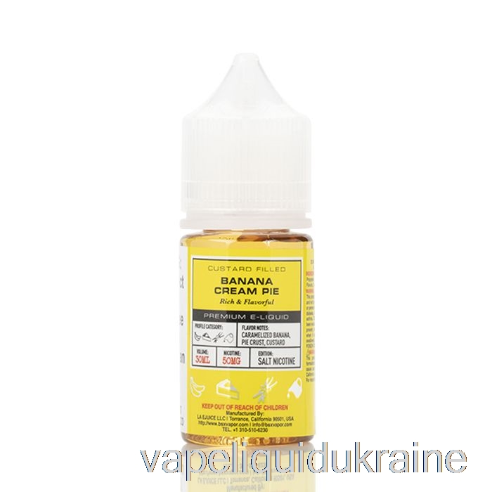 Vape Liquid Ukraine Banana Cream Pie - BSX Salt Series - 30mL 50mg